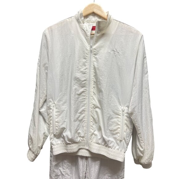 Haus of JR White Track Suit with Gray Stripe - Picture 2 of 9